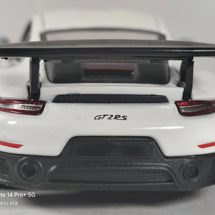 Porsche GT2 RS BLANCO Escala 1/36 Marca KINSMART 5