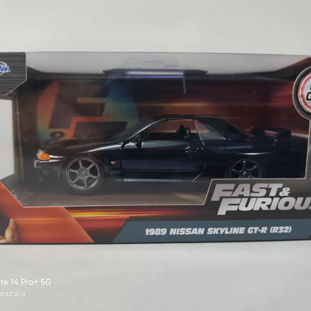 Nissan Skyline Gtr R 32 negro Rapido y furioso marca jada 5