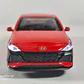 Hyundai Elantra Rojo escala 1/36 Chino Luces Led - Miniatura 2