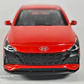 Hyundai Elantra Rojo escala 1/36 Chino Luces Led - Miniatura 1