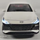 Hyundai Elantra Blanco escala 1/36 Chino Luces Led - Miniatura 2