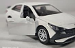 Hyundai Elantra Blanco escala 1/36 Chino Luces Led