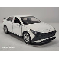 Hyundai Elantra Blanco escala 1/36 Chino Luces Led