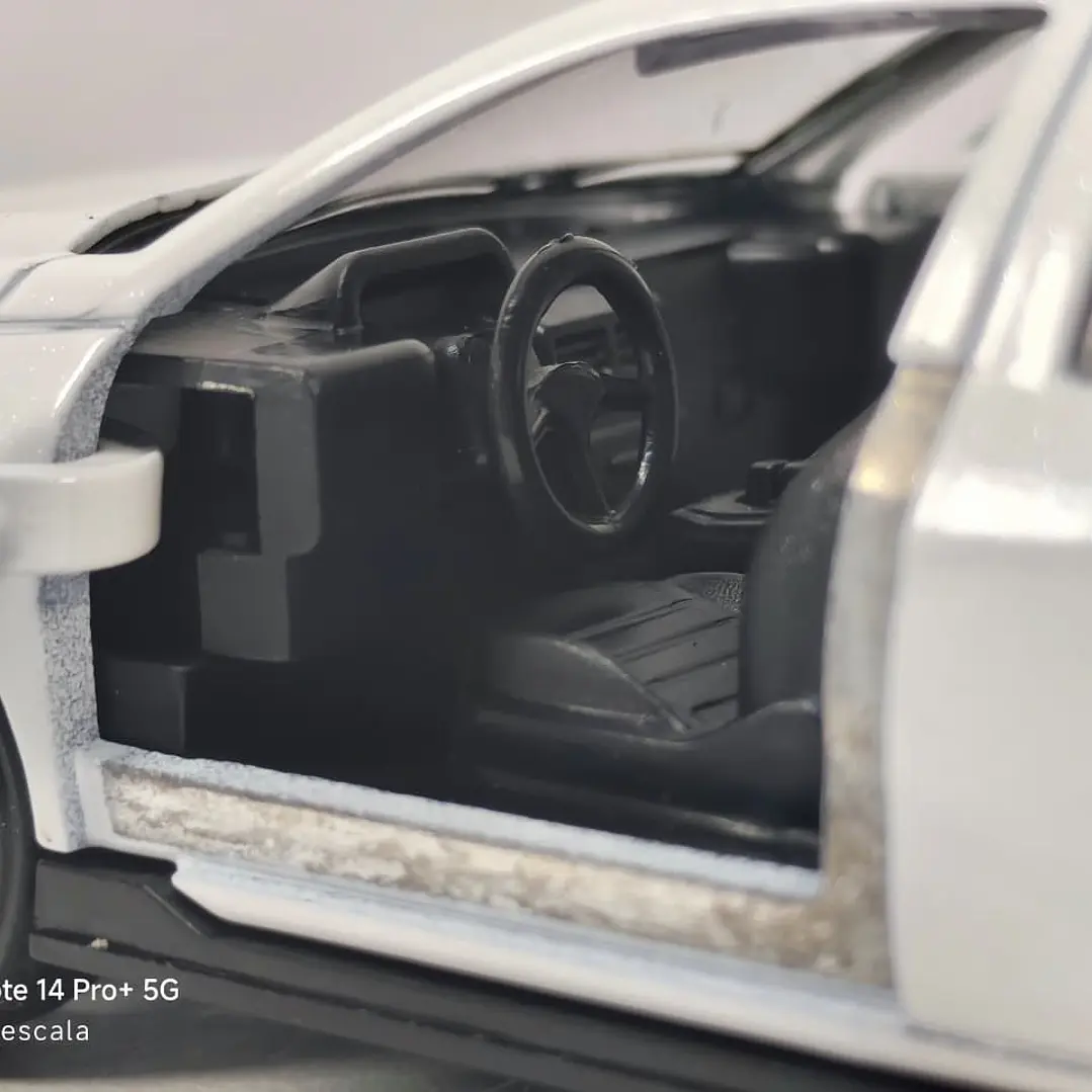 Hyundai Elantra Blanco escala 1/36 Chino Luces Led 8