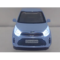 Kia Picanto AZUL Escala 1/36 Marca china luces LED
