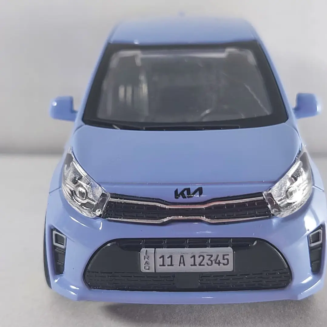 Kia Picanto AZUL Escala 1/36 Marca china luces LED 4