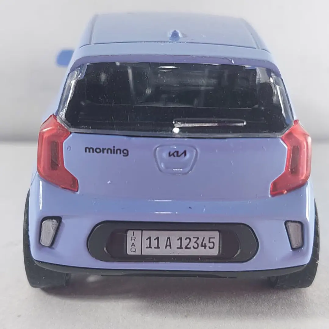 Kia Picanto AZUL Escala 1/36 Marca china luces LED 5
