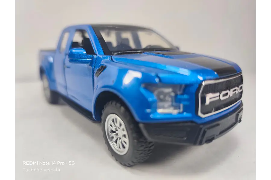 Ford f 150 Raptor Azul, Escala 1/32 miniauto-leds