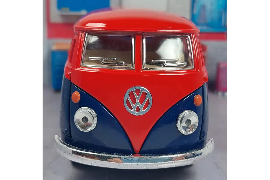 Volkswagen Bus Double 1963 taller, Kinsmart, Esc 1-34