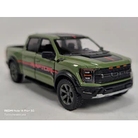 Ford F-150 Raptor 2022, Verde Kinsmart, Escala 1-36