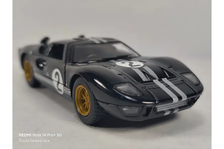 Ford GT40 MKII 1966 negro, Kinsmart, Escala 1-36
