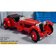 Alfa Romeo 8C 1931 ESCALA 1/43 Marca Runsun
