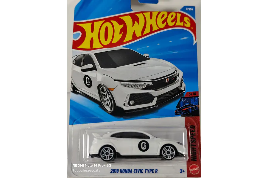 Honda civic type R Hot Wheels, Escala 1-64