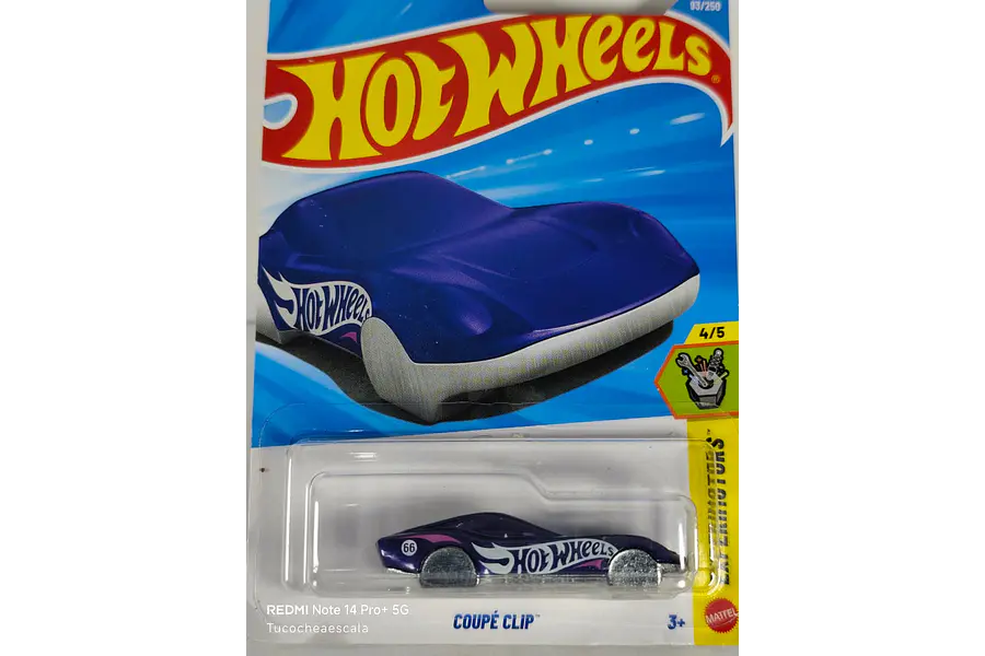 Llavero Coupe Clip, Hot Wheels, Escala 1-64