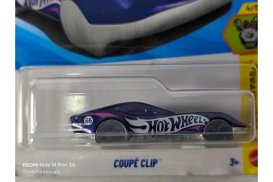 Llavero Coupe Clip, Hot Wheels, Escala 1-64