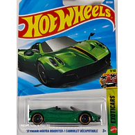 Pagani Huayra Roadster VERDE Hot Wheels, Escala 1-64
