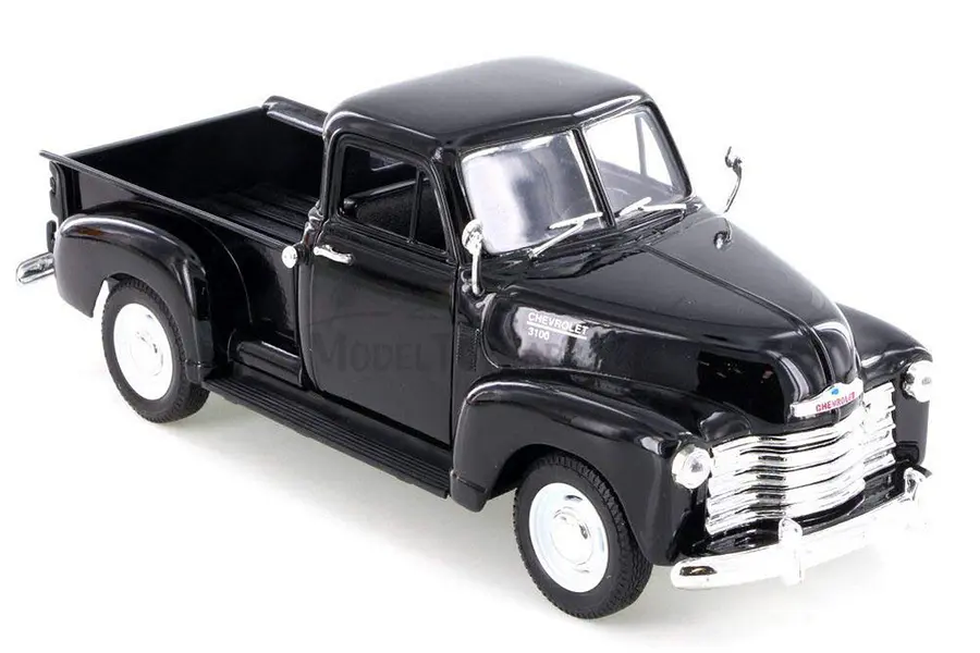 CHEVROLET 3100 COLOR NEGRO, Welly, Escala 1-24