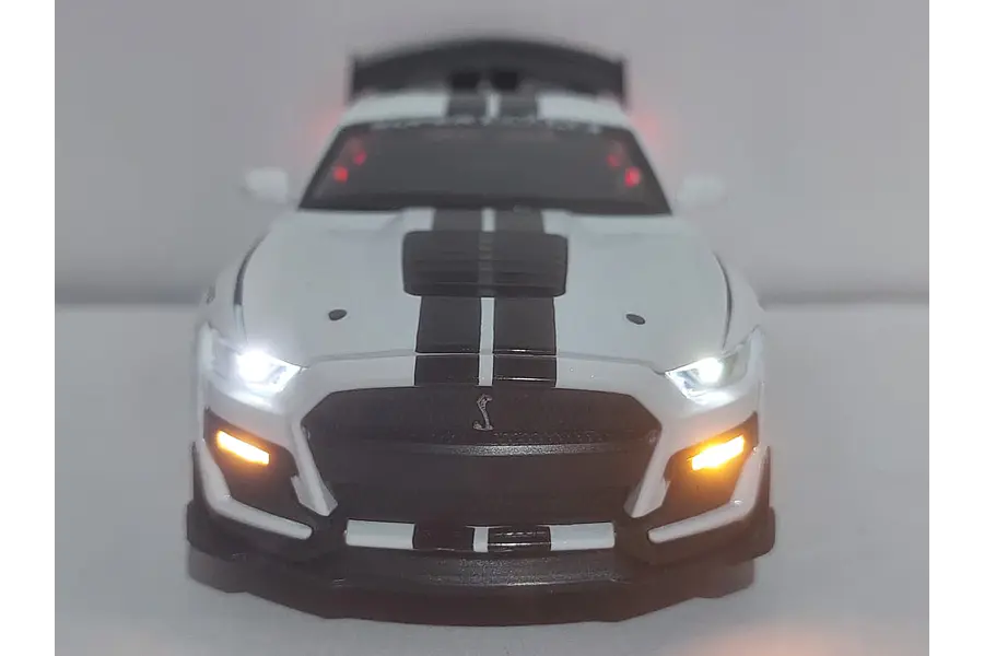 Ford Mustang Gt500 Blanco Escala 1/32 miniauto