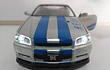 Nissan Skyline Gtr RAPIDO Y FURIOSO ESCALA 1:32 Marca China. 