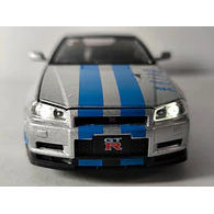 Nissan Skyline Gtr RAPIDO Y FURIOSO ESCALA 1:32 MARCA JINLIFANG,