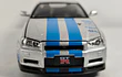 Nissan Skyline Gtr RAPIDO Y FURIOSO ESCALA 1:32 MARCA JINLIFANG,