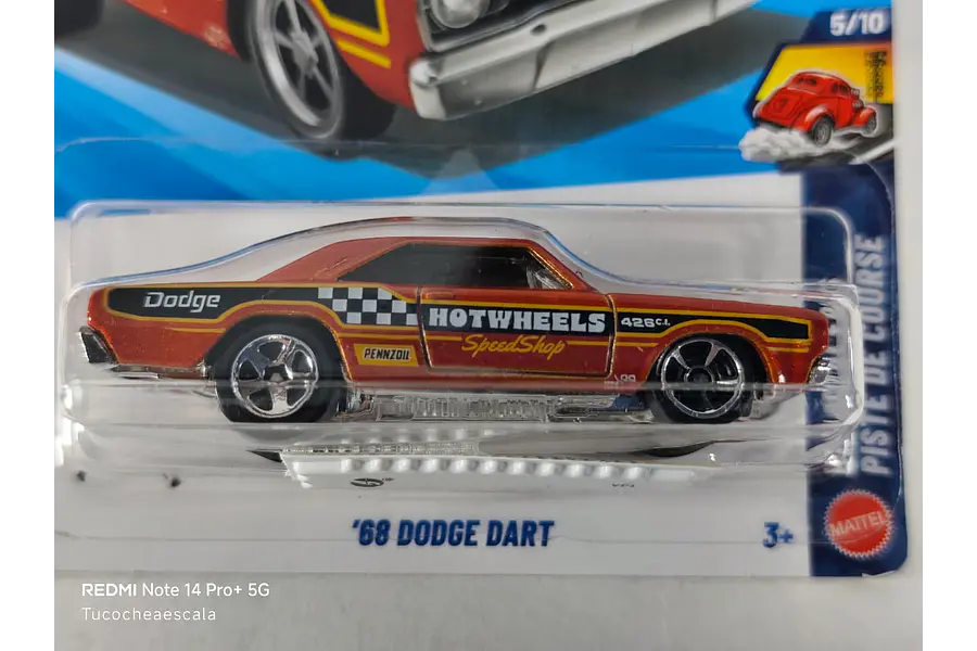 Dodge Dart 1968 Hot Wheels , escala 1/64