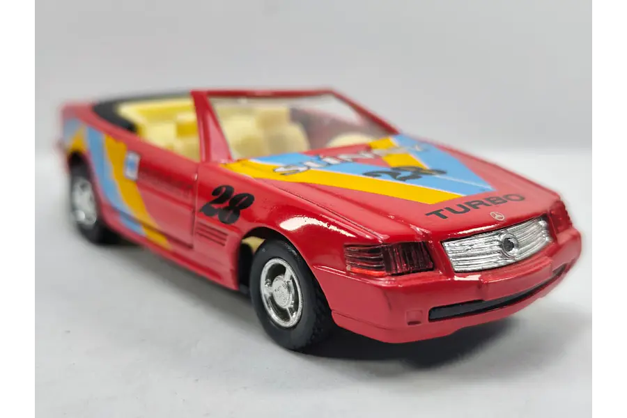 Mercedes Benz 500 sl, Escala 1:36, marca sunny side rojo