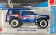 Nissan Patrol Custom azul, Hot Wheels, Escala 1-64