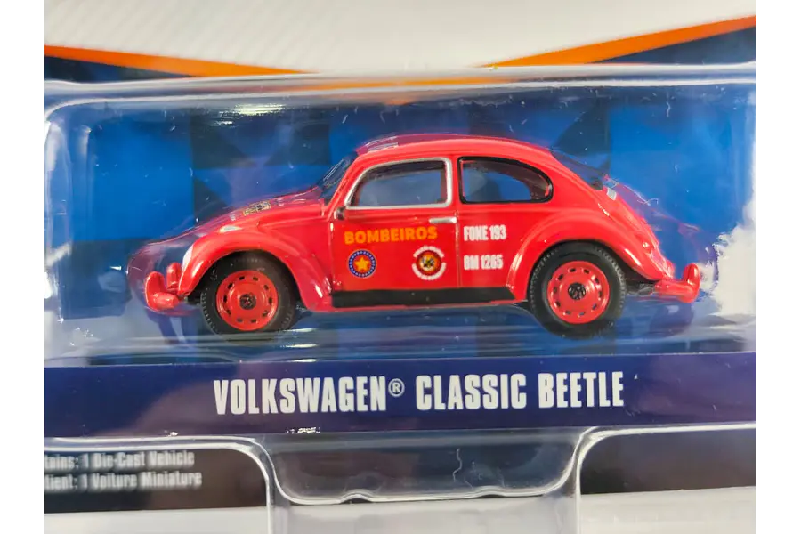 VOLKSWAGEN ESCARABAJO BOMBEROS 1/64 Marca: GREENLIGHT