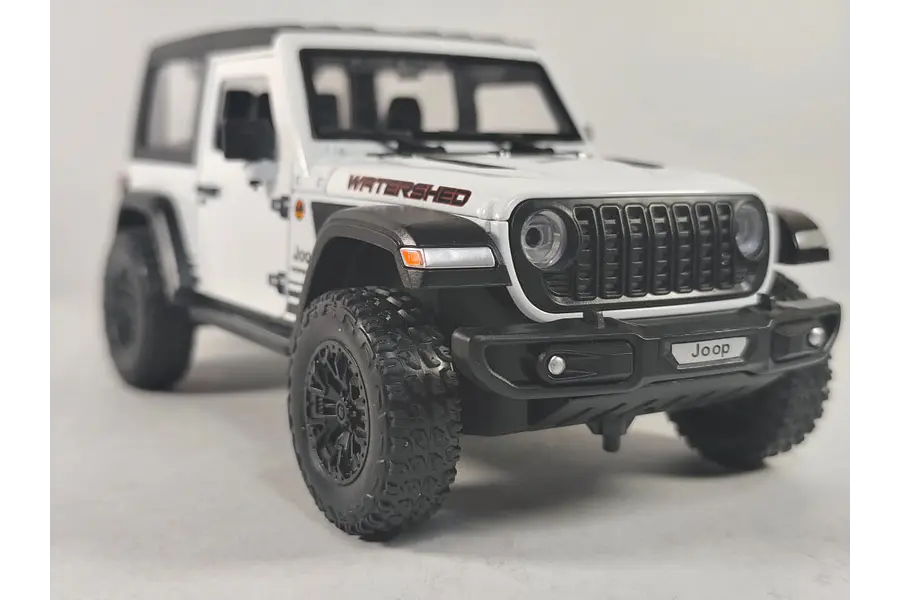 Jeep Wrangler, Blanco Escala 1-24 marca china Leds