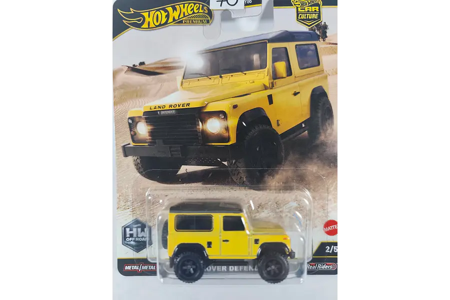 land rover defender 90 AMARILLO Hot Wheels Escala 1/64