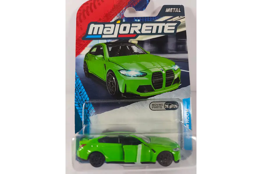 BMW M3 VERDE Escala 1/64, MARCA MAJORETTE