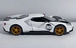 FORD GT 2017 heritage Blanco KINSMART ﻿Escala 1/36