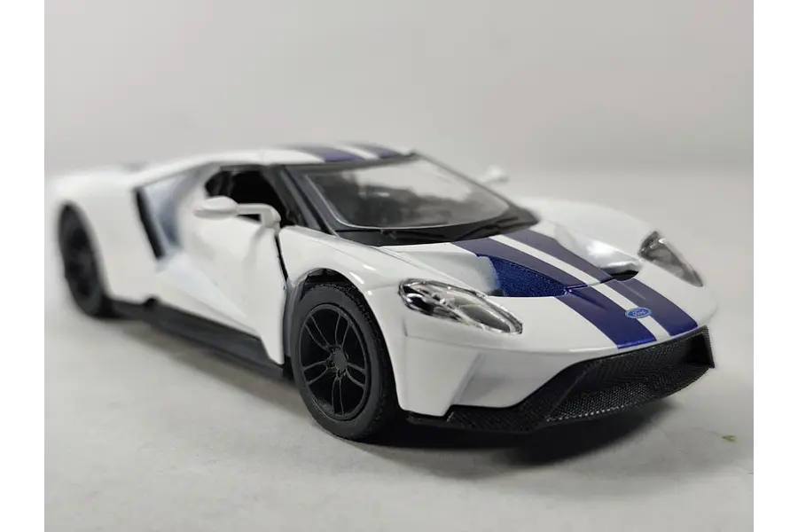 FORD GT 2017 Blanco KINSMART ﻿Escala 1/36