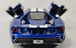 FORD GT 2017 AZUL KINSMART ﻿Escala 1/36