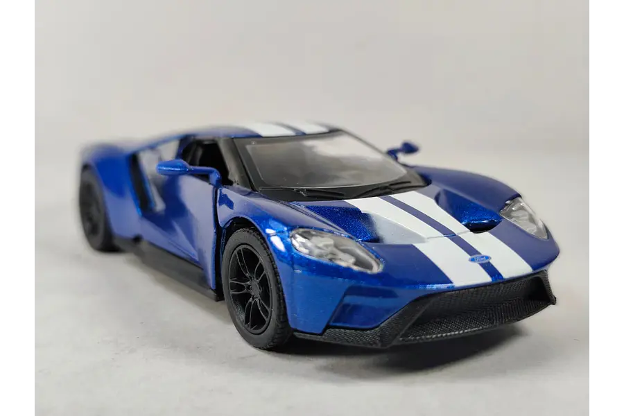 FORD GT 2017 AZUL KINSMART ﻿Escala 1/36