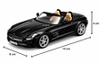 Mercedes Benz Sls Roadster, Escala 1:32 MARCA BURAGO
