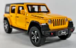 JEEP wrangler , marca CHI YUAN, amarillo 1-32 LUCES LED