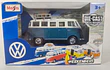 volkswagen samba azul escala 1/43 marca maisto
