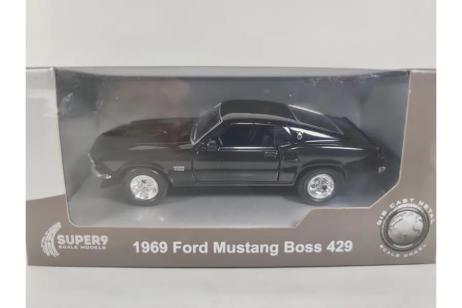 FORD MUSTANG BOSS 1969 NEGRO 1:36 welly