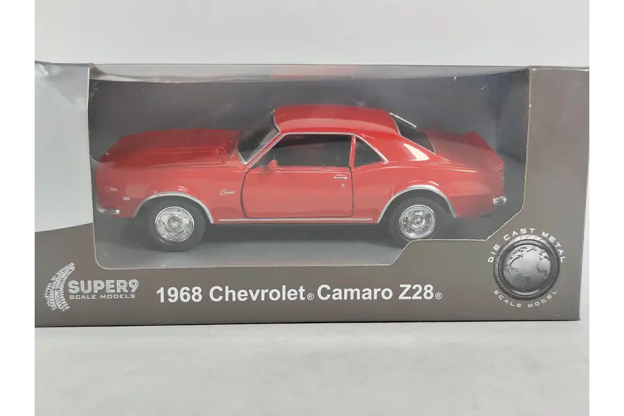 Chevrolet Camaro Z28 1968 ROJO Marca WELLY ESCALA 1/36 