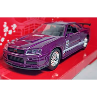 Nissan GT R BNR34 Skyline 2002 ESCALA 1/32 ,MARCA JADA