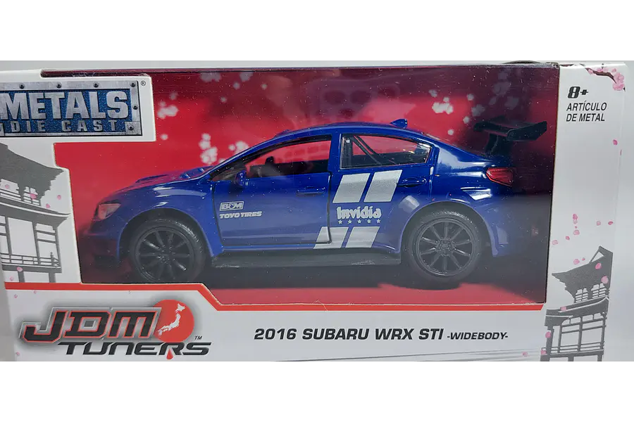 Subaru Impreza AZUL WRX STI, widebody Jada, Escala 1-32
