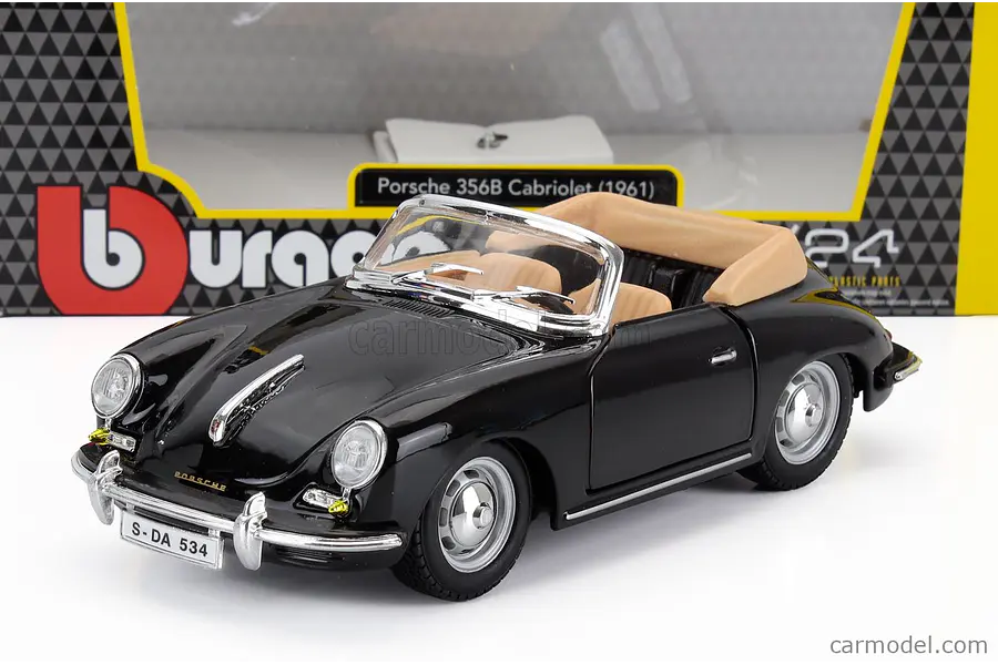 Porsche 356B cabriolet , Burago Escala 1-24