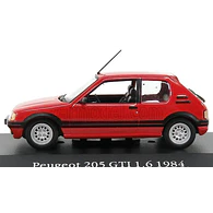 PEUGEOT GTI 1.6 1984 ROJO ATLAS ESCALA 1/43
