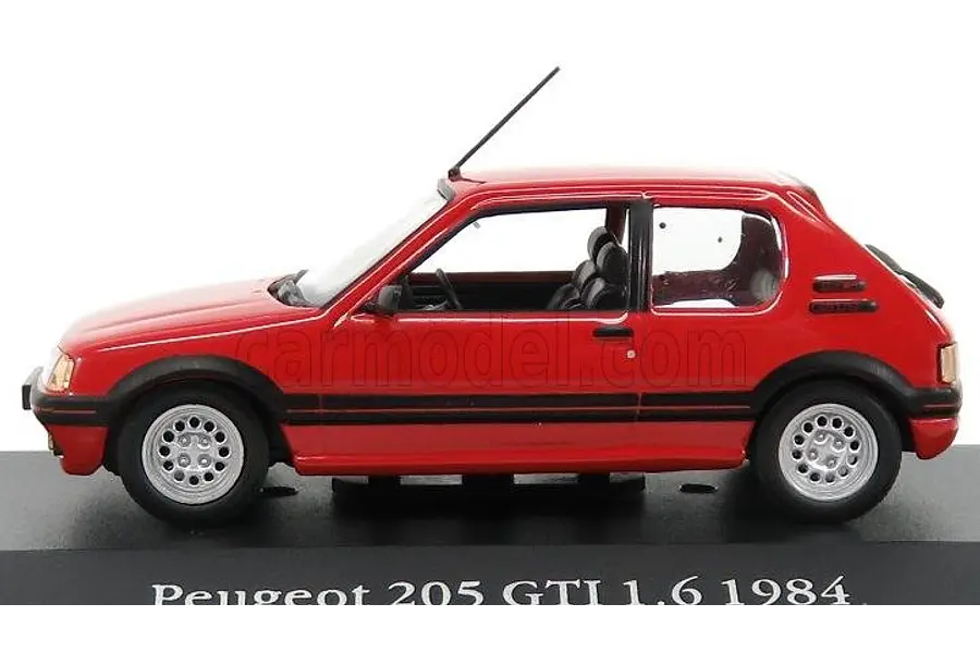 PEUGEOT GTI 1.6 1984 ROJO MARCA IXO ESCALA 1/43
