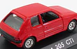 PEUGEOT 205  GTI 1990 ROJO MARCA SOLIDO ESCALA 1/43