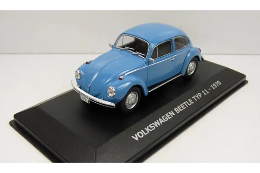 Volkswagen escarabajo azul , 1970 Ixo, Escala 1-43