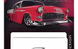 CHEVROLET BEL AIR ROJO MARCA MAJORETTE ESCALA 1/64