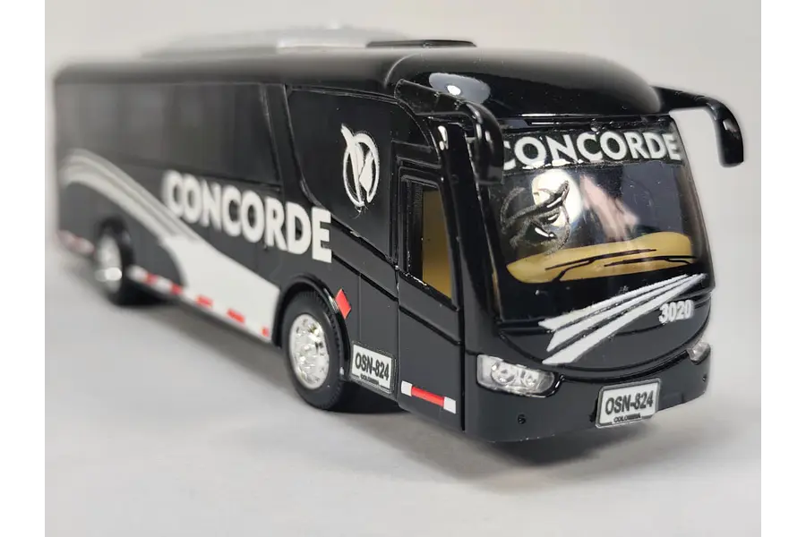 Bus Marcopolo FLOTA CONCORDE  escala 1/87 marca Kinsmart